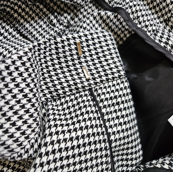 I-N-C International Concepts Glitz Runway Mid Rise Tapered Leg Reg Houndstooth - Picture 9 of 12
